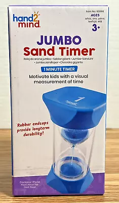 Jumbo One-Minute Sand Timer Hand 2 Mind Time Management Tool For Kids And Adults • $11.99