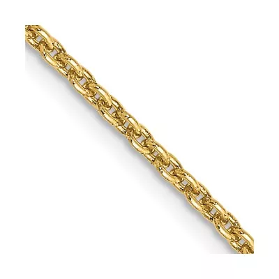 14K 24 Inch 2mm Round Open Link Cable Chain Necklace • $636.52