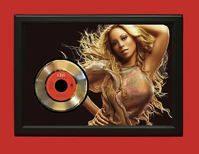 Mariah Carey Poster Art Wood Framed 45 Gold Record Display C3 • $199.95