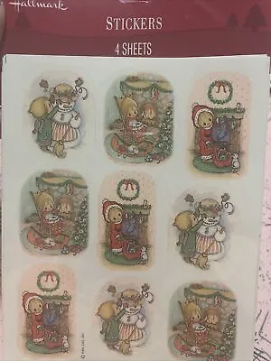NOS Vintage Hallmark Sheet Stickers Betsey Clark Christmas 4 Sheets  • $16.99