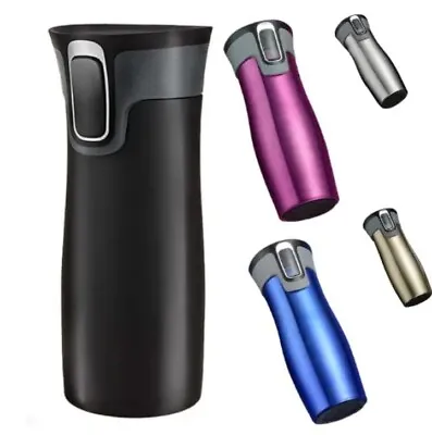 16 Oz. AutoSeal Insulated Stainless Steel Travel Mug. Cup • £14