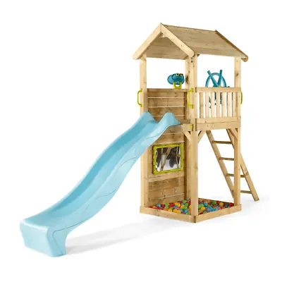 £579.99 • Buy Plumplay Climbing Frame Kids Child W/Swings & Slide Wooden Lookout Tower