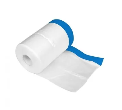 Pre Taped Masking Film 2.1m X 20m Painting Masking Film • £7.99