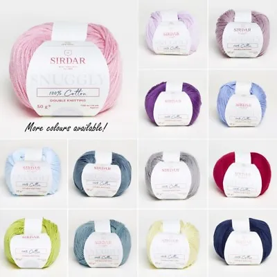 £2.90 • Buy Sirdar Snuggly 100% Cotton Double Knitting Baby Knit DK Yarn Craft Wool 50g Ball