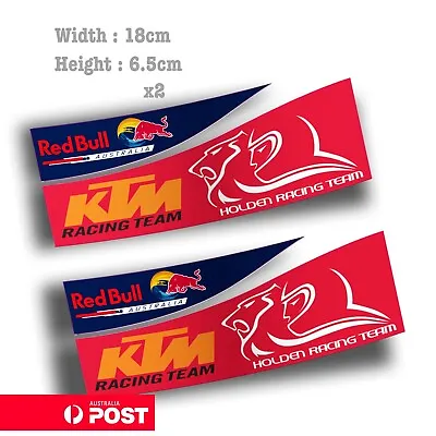 Red Bull Australia Holden KTM Racing  Car  Vinyl  Sticker  • $7.50