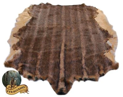 $598 • Buy Custom Faux Fur Animal Hide Pelt Rug  Deer Bear Sheepskin  Accent Area Throw