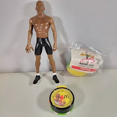 Michael Jordan Lot Action Figure Chicago Bulls Football Mini Stop Watch McDon • $19.99