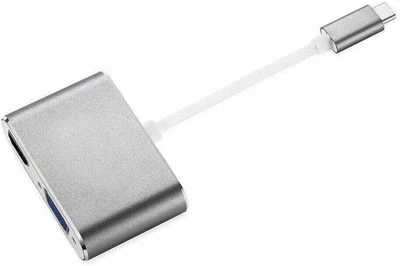 $21.45 • Buy USB-C To VGA HDMI Adapter USB Type C To Dual Monitor Up To 4K USB C Display Hub
