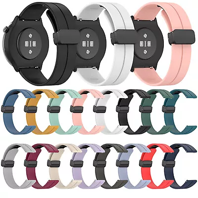 20MM Folding Black Buckle Magnetic Strap Belt Bands For Amazfit GTR Mini Watch • $6.43