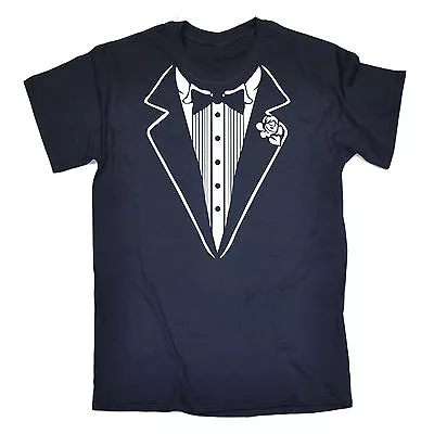 Tuxedo White MENS T-SHIRT Birthday Fancy Dress Costume Ideas Funny Gift • $22.32