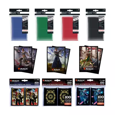 ULTRA PRO MATTE PROTECTOR STANDARD 100 Card Cases Card Sleeves Magic Pokemon • £4.76