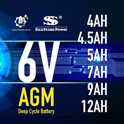Brand New 6V 4.0AH 4.5AH 5AH 7AH 9AH 12AH AGM  Sealed Lead Acid Battery  • $18.99