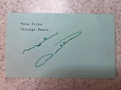 Mike Ditka Autographed Signed 3x5 Card Chicago Bears NO COA • $4.99