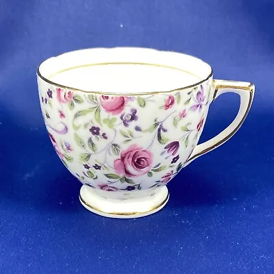 ROSINA Rose Chintz Footed Demitasse Cup ~ Fine Bone China England #5040  • $5