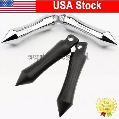 $27.83 • Buy Motorcycle Spike Foot Pegs Mount For Harley Dyna Wide Super Tour Tri Glide V-Rod