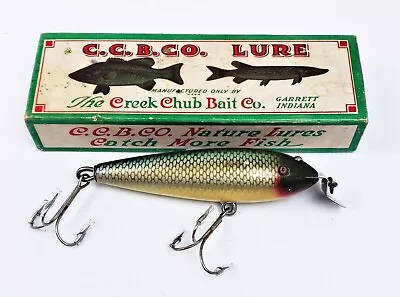 Early Creek Chub 600 Husky Musky Wiggler Lure Chub Scale HD Hardware In Box • $73