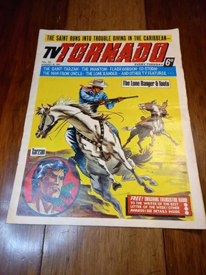 £9.99 • Buy Tv Tornado Comic.vintage Kids Magazine, Tarzan,flash Gordon,lone Ranger,the...