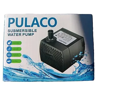 Pulaco Mini Submersible Water Pump PL-128 AC  95GPH  Hydroponics Medium Fountain • $15.99