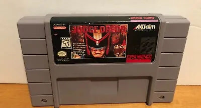 Judge Dredd Super Nintendo Game Cartridge Authentic Tested Works SNES • $14.99