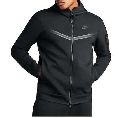 NWT- NIKE Sportswear Men's Full-Zip Tech Fleece Hoodie - Black CU4489-010: M-XXL • $104.99