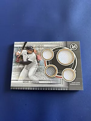 2023 Topps Museum Collection MIGUEL CABRERA Patch Relic Primary Pieces /99 • $1.25