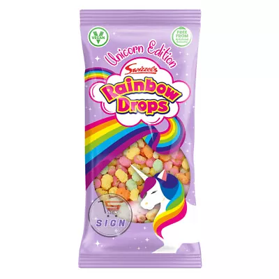 NEW BRAND SWIZZELS RAINBOW DROPS UNICORN EDITION 80g BAGS SWEETS ORIGINAL • £6.31