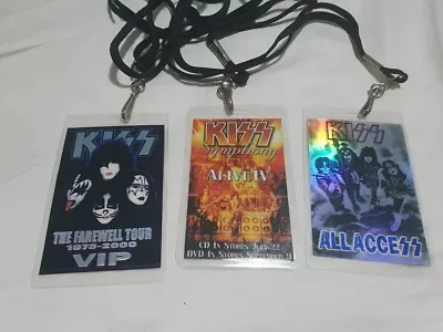 Kiss Vintage Tour Concert BACKSTAGE PASS Gene Paul Ace Pinball Aucoin Guitar AFL • $100