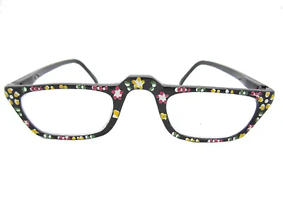 HAND Painted Reader Reading Glasses + Free Micro Fiber Pouch $5.00 R77-7 • $17.95