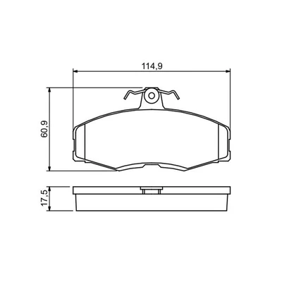 £28.99 • Buy BOSCH Brake Pad Set 0 986 468 613 FOR Favorit Sierra Genuine Top German Quality