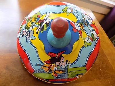 1950's Walt Disney Spinning Top By J. Chein Manufacturing USA (RT183) • $45