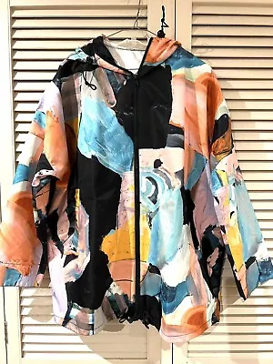 As New! Amazing GORMAN “Mindful Friends” Raincoat Jacket * Size S/M • $99.90