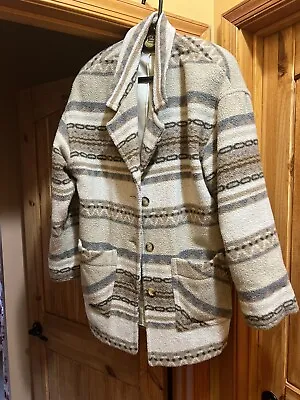 Women’s Vintage Southwest Wool Coat • $50