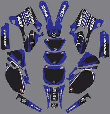 Blue YAMAHA GRAPHICS WR 450F WR450F 2003 2004 2005 2006 Decals • $98.99