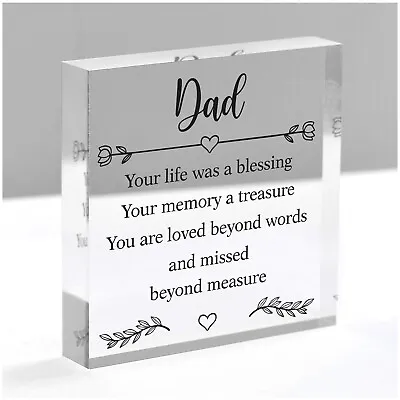 PERSONALISED Miss You Dad Birthday Dad Grandad Memorial Remembrance Ornament • £9.99
