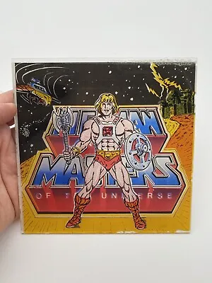 Vintage 1980s He-Man & MOTU 6” X 6” Small Carnival Glass Sku 15 • $50