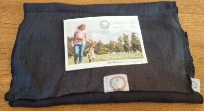 £8 • Buy Amawrap Baby Sling Wrap. Black Baby Wearing Carrier. Mum Newborn