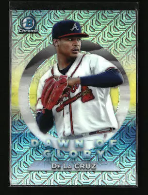 2020 Bowman Chrome Dawn Of Glory Mojo Refractor Jasseel De La Cruz #DG-3 Braves • $1.75