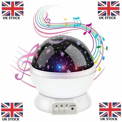 £13.95 • Buy Calming Autism LED Light Sensory Projector Sky Star Night Lamp + Music