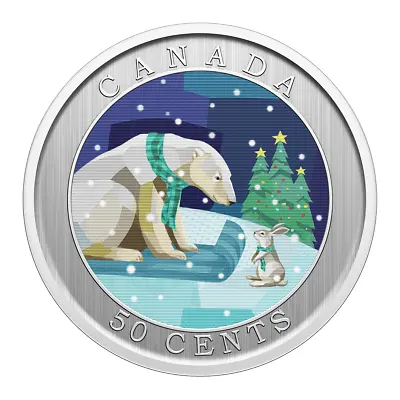 2023 Canada Lenticular Holiday Sledding 12.3g Nickle Plated Steel Coin • $38.75