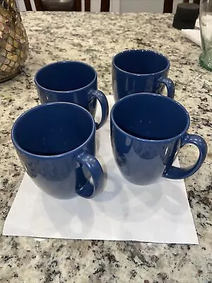 Blue Coffee Mugs - Set Of Four (4) • $22