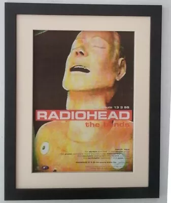 RADIOHEAD*The Bends*Tour*1995*ORIGINAL*POSTER*AD*FRAMED*FAST WORLD SHIP • £79.95