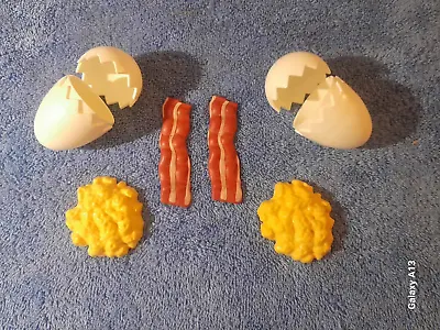 Vintage 1987 Fisher Price Fun With Food Eggs And Bacon • $24.99