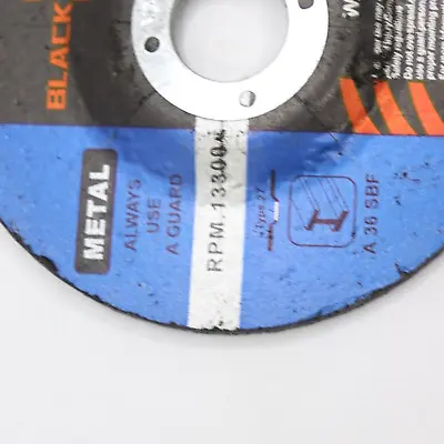 Black Widow T27 Grinding Disc 4-1/2  X 1/4  X 7/8  RPM 13300 80 M/S 146 • $1.95