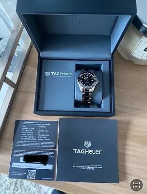 TAG Heuer Aquaracer 300 Women's Black Watch With Diamonds. BRAND NEW. BNIB • £1300