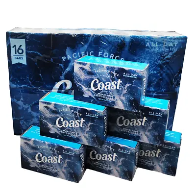 Coast Refreshing Deodorant Soap Bar - 16 Bars - Thick Rich Lather Leaves Your  • $19