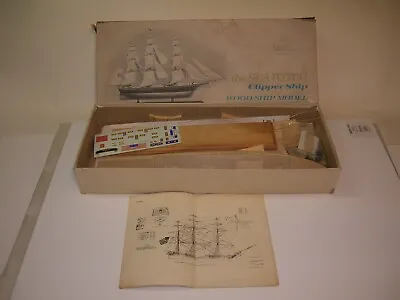 Vintage Scientific Sea Witch Clipper Ship Wood Ship Model !! • $27.99