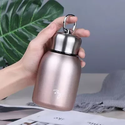 Mini Thermos Cup 300ml Pocket Stainless Steel Thermal Coffee Mug Water Bottle • $15.85