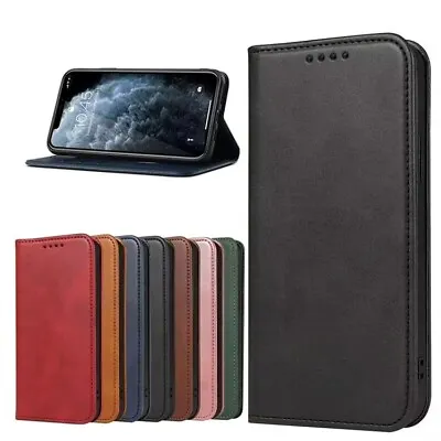 Cell Phone Protection Case For Apple IPhone For Samsung Flip Magnetic Cover Wallet Bag • $9.03
