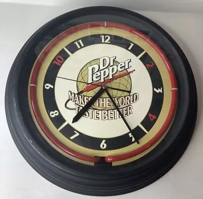 Vintage Dr Pepper Clock 2000 Makes The World Taste Better Rare WORKS‼️ • $149.99