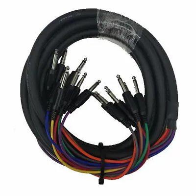 Cable Up CU/SU205 16' 1/4  TS Male To 1/4  TS Male Audio Snake (8-Channel) • $29